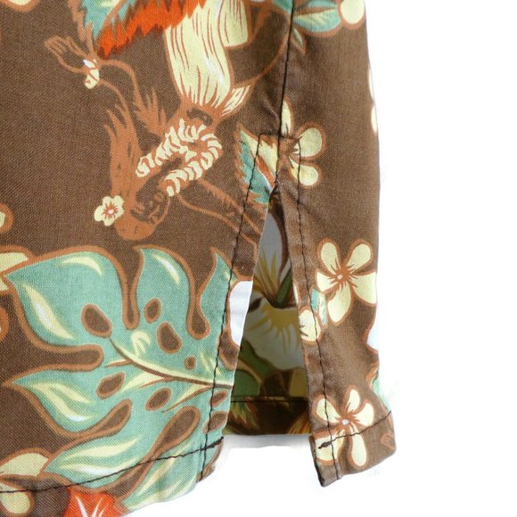 Vintage Ke Nui 80s Shirt Aloha Hula Girl Pineapple Floral Botanical Yoke Camp XL - Picture 7 of 9